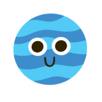 Planet Neptune cartoon icon. png