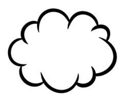 Cartoon Comic cloud. png