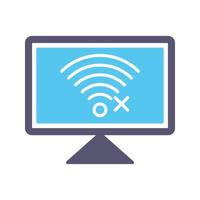 Disconnected Network Vector Icon