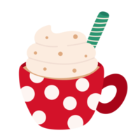 taza de café de vacaciones de navidad icono de cacao. png