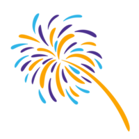 Colourful fireworks icon. png