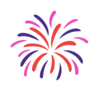 colorato fuochi d'artificio icona. png