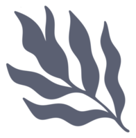 Pastellblaues tropisches Palmblatt png