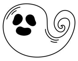 Halloween ghost icon cartoon. png