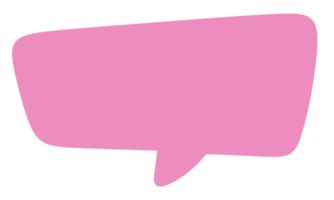 Pink Speech bubble icon. png