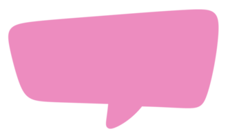 icono de burbuja de habla rosa. png