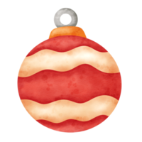 Watercolor decorative christmas toy icon. png