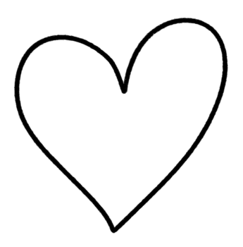 heart doodle line art. png