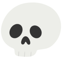 icône de crâne de dessin animé halloween png