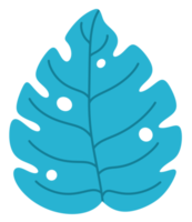 Pastel Green Tropical leaves icon png