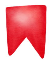 ruban aquarelle rouge. png