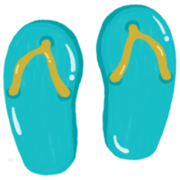 flip flops blå sommar skor png