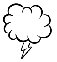 Cartoon Comic cloud. png