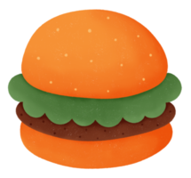 icono de dibujos animados de hamburguesa png