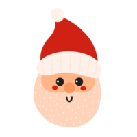 Head Santa claus christmas icon. png