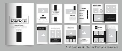 Architecture Portfolio design or modern portfolio design template vector