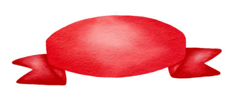 ruban aquarelle rouge. png