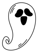 Halloween fantasma icona cartone animato. png