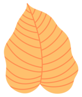 icono de hojas tropicales amarillo pastel png