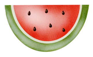 Watercolor watermelon icon png