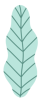 ícone de folhas tropicais verdes pastel png