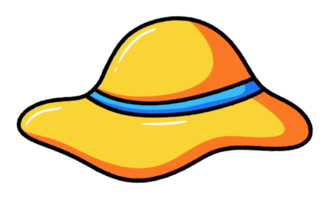 Summer women hat icon png