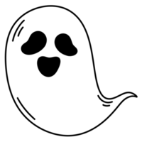 desenho animado do ícone do fantasma de halloween. png