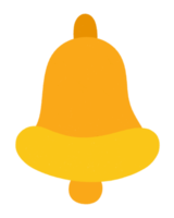 Christmas flat icon bell. png