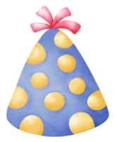 ícone de aquarela de chapéu de festa png
