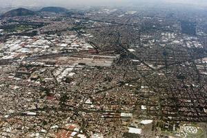 mexico city aerial view cityscape panorama photo