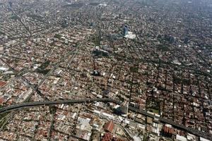 mexico city aerial view cityscape panorama photo