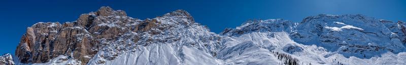 dolomites snow panorama big landscape photo