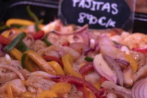 seafood for sale at the market photo