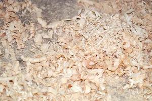 glass blow factory wood chippings photo