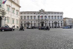 ROME, ITALY. NOVEMBER 22 2019 - President Sergio Mattarella arriving at Quirinale Building photo