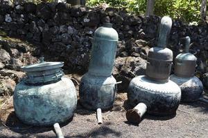 Azores old wine stills caldron hood condensation serpentine tube photo