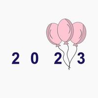 2023 New year design template, 2023, 2023 design vector