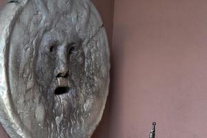 The mouth of truth mask in Rome photo