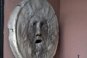 The mouth of truth mask in Rome photo