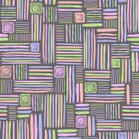 Multicolored vector seamless pattern of different hand-drawn dashes.