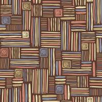 Multicolored vector seamless pattern of different hand-drawn dashes.