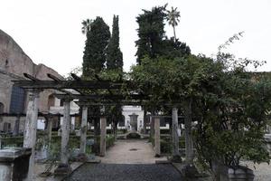 ROME, ITALY. NOVEMBER 22 2019 - Bath of Diocletian in Rome photo