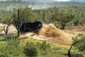 Car accident in the desert photo