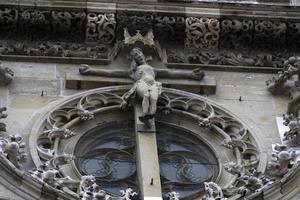 detalle de la catedral de la cúpula de regensburg en alemania sitio de la unesco foto