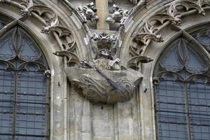 detalle de la catedral de la cúpula de regensburg en alemania sitio de la unesco foto