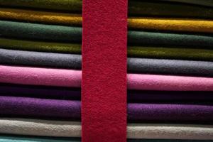 different color felt fabric german photo