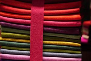 different color felt fabric german photo