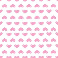 Cute Pink Heart Simple Seamless Pattern. Vector design love background.