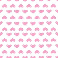 Cute Pink Heart Simple Seamless Pattern. Vector design love background.