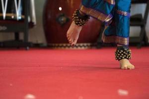 India traditional dance foot detail photo